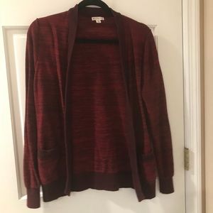 Dark Red Thick Cardigan